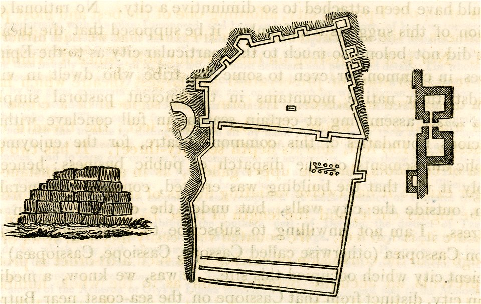 Plan of the sanctuary of Dodoni - Hughes Thomas Smart - 1820