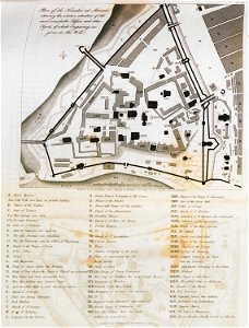 Plan of the Kremlin at Moscow - Clarke Edward Daniel - 1810