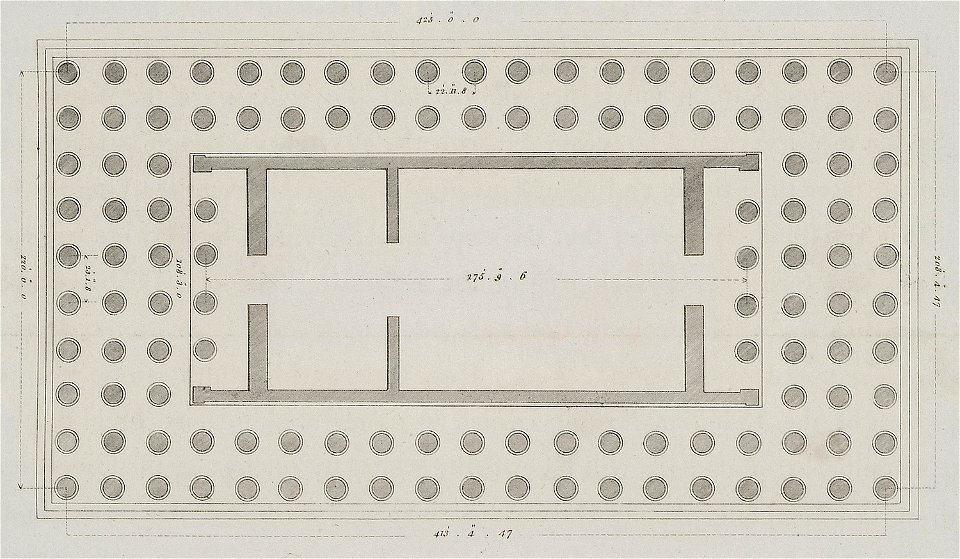 Plan of the Temple of Artemis in Ephesus, Turkey - Wilkins William ...