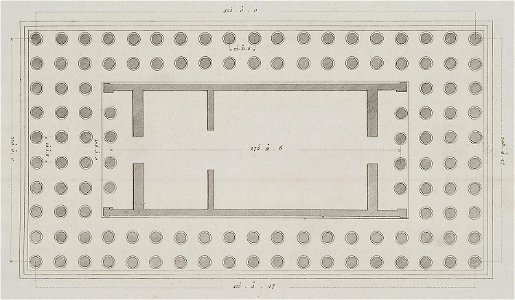 Plan of the Temple of Artemis in Ephesus, Turkey - Wilkins William - 1807