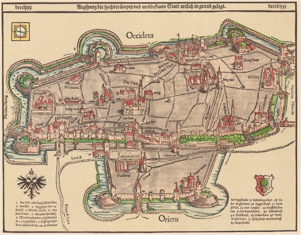 Plan Augsburg 1550
