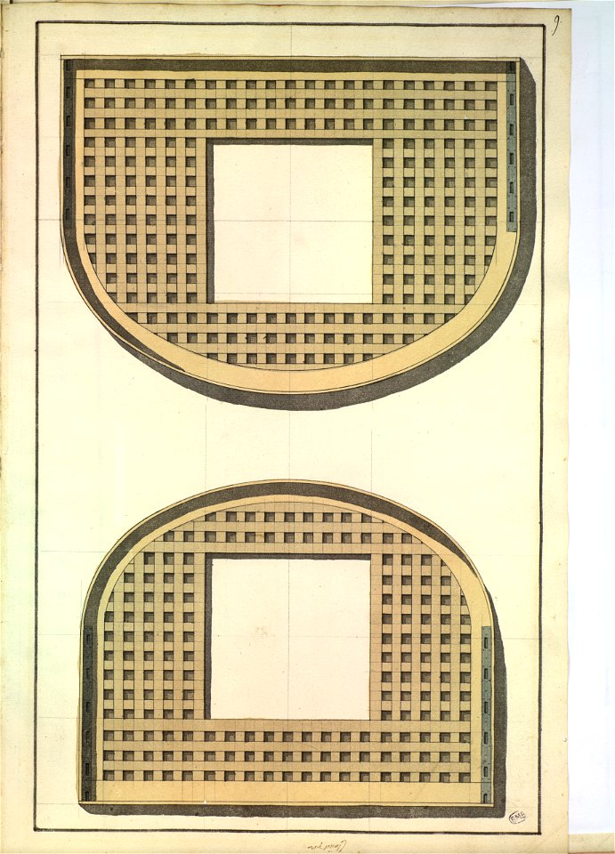 Plans d'éléments de mâture XVIIIè siècle 1