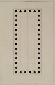 Plan of the Temple (2) - Wilkins William - 1807. Free illustration for personal and commercial use.