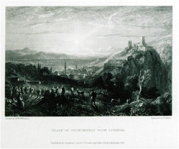 Plain of Orchomenos from Livadia - Williams Hugh William - 1829