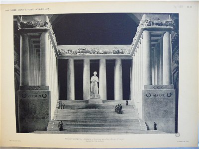 Planche 54. — Monument aux Morts à l’extrémité du boulevard de la Croix-Rousse