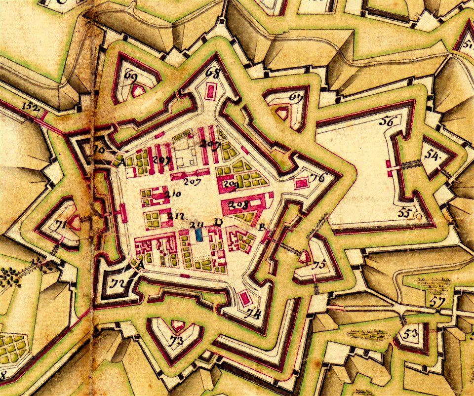 Plan citadelle de Strasbourg (avant 1800)