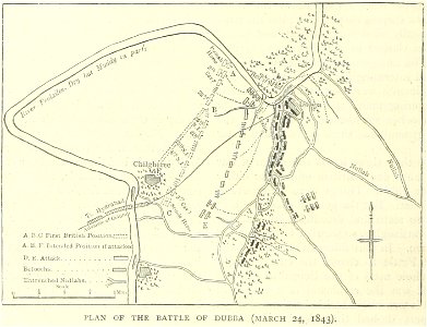 Plan of the Battle of Dubba