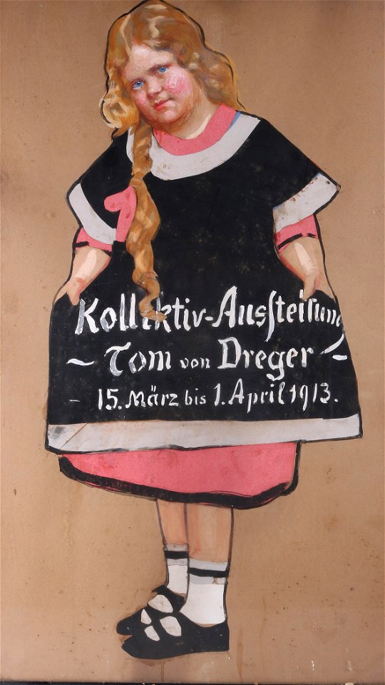 Plakat Kollektiv-Austellung Tom von Dreger 1913