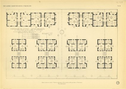 Planche 38. — Habitations en commun, centre industriel à Lyon