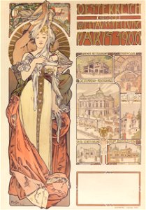 Plakat Mucha Österreich Paris 1900