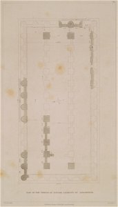 Plan of the temple of Jupiter Olympius at Agrigentum - Cockerell Charles Robert Kinnard William Donaldsonthomas Leverton Jenkins William Railton William - 1830