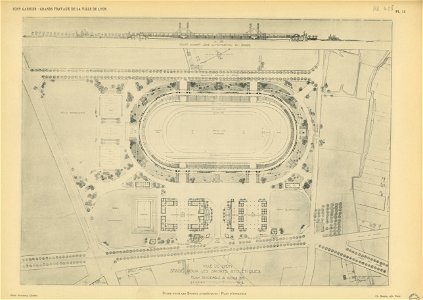 Planche 14. — Stade pour les sports athlétiques