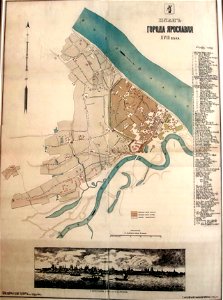 Plan of Yaroslavl, 18th c.