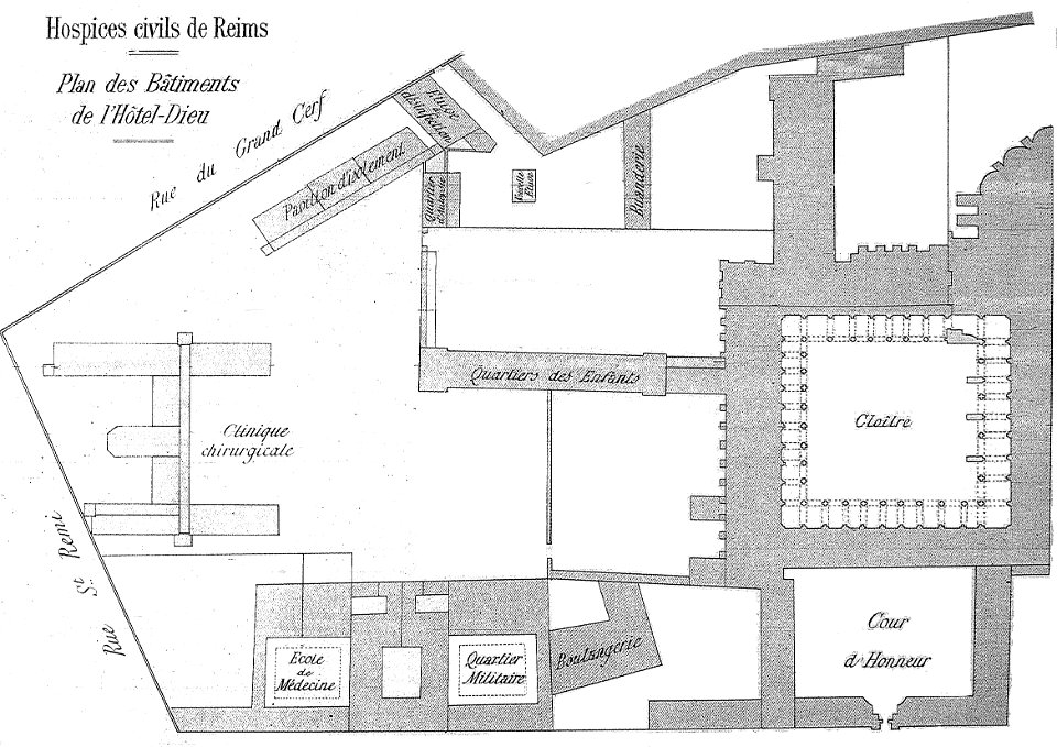 Plan hospice general bmr 19 030 ancienne abbaye