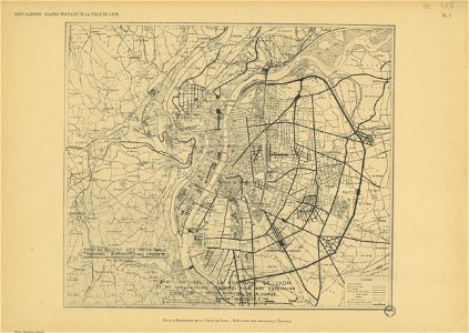 Planche 01. — Plan d'extension de la ville de Lyon