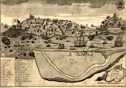 Planta geografica da barra da cidade do Porto 1789