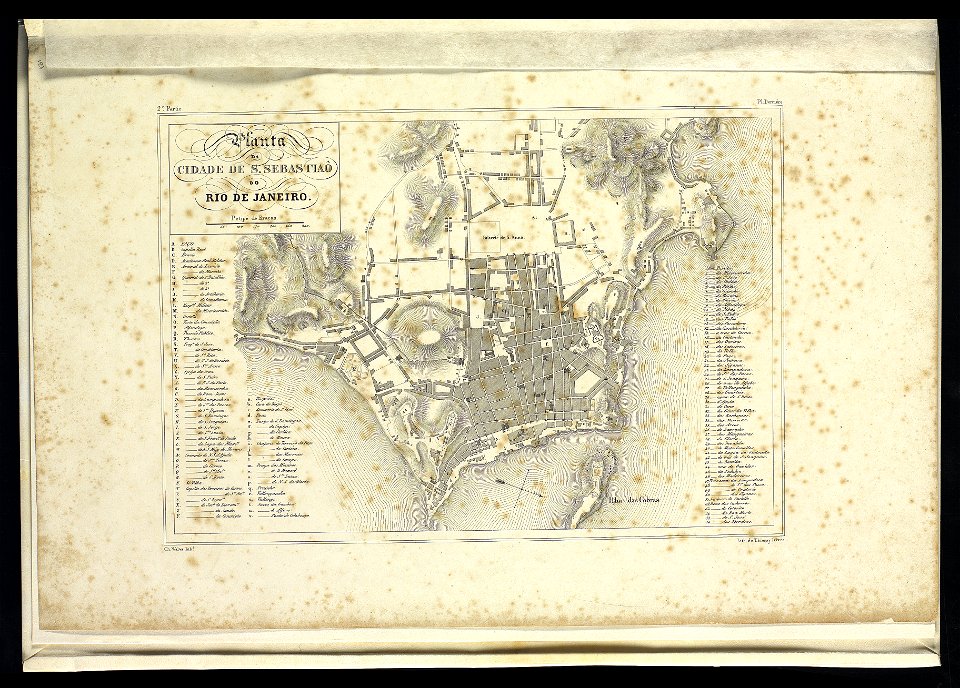 Planta da Cidade de S. Sebastião do Rio de Janeiro, da Coleção Brasiliana Iconográfica