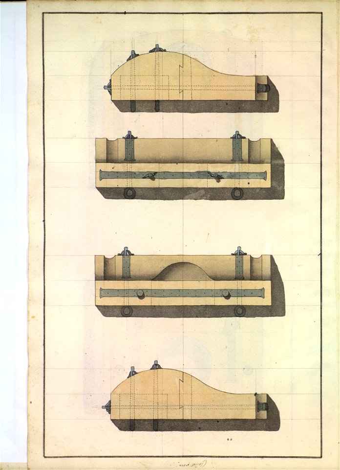 Plans d'éléments de mâture XVIIIè siècle 5