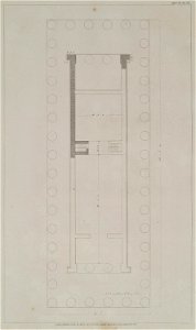 Plan of the Temple - Wilkins William - 1807. Free illustration for personal and commercial use.