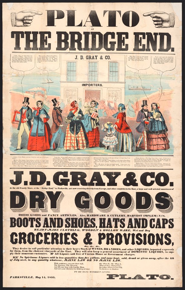 Plato at Bridge End. J.D. Gray & Co. importers LCCN2014648404