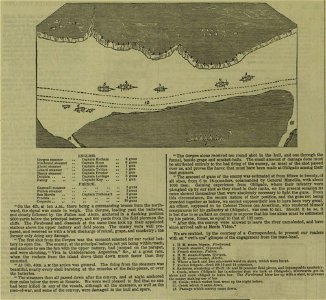 Plan of the engagement at San Lorenzo, River Plate 4 June 1846 - ILN 1846-0912-0010. Free illustration for personal and commercial use.