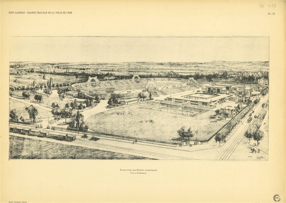 Planche 15. — Stade pour les sports athlétiques