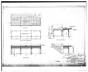 Plans and Section of North Approach to Main Passenger Tunnel (dated 9 21 1912) - North Philadelphia Station