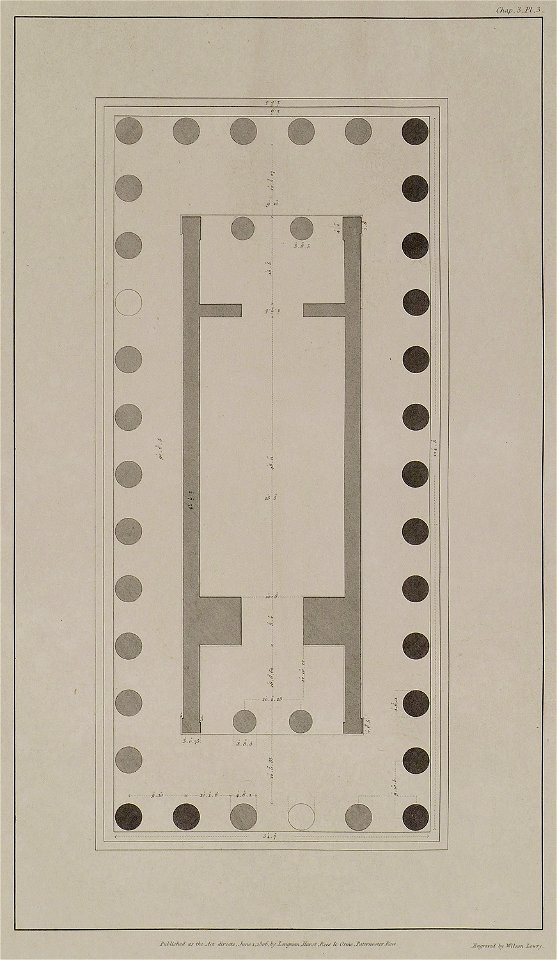 Plan of the Temple of Juno Lucina - Wilkins William - 1807
