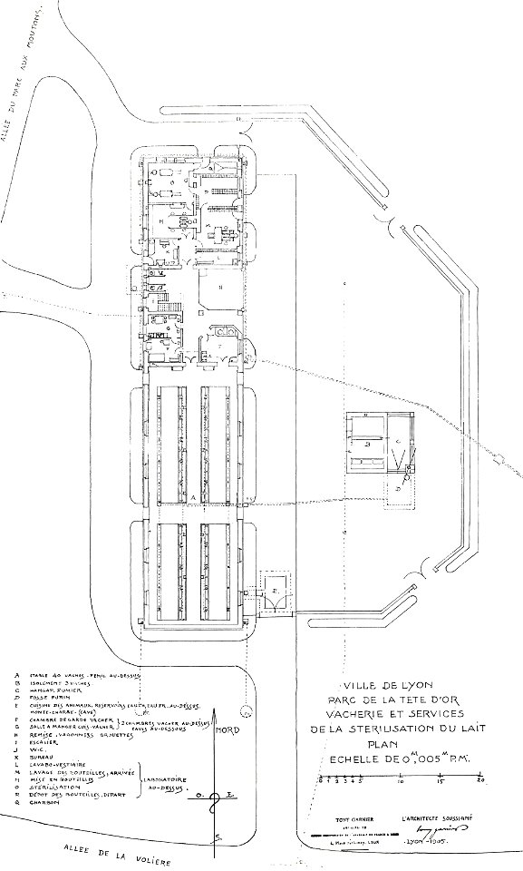 Planche 27. — Vacherie et services de la stérilisation du lait (plan 2)