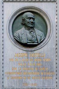 Plaque Jacopo Castelli Museo Correr