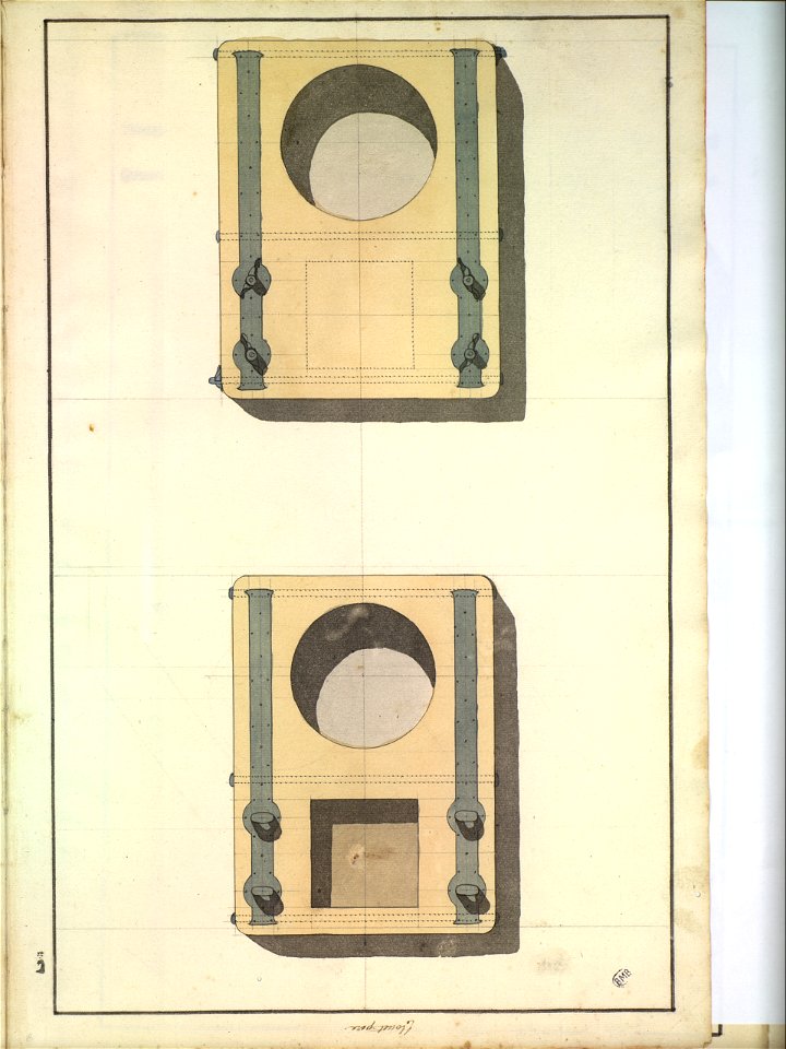 Plans d'éléments de mâture XVIIIè siècle 14