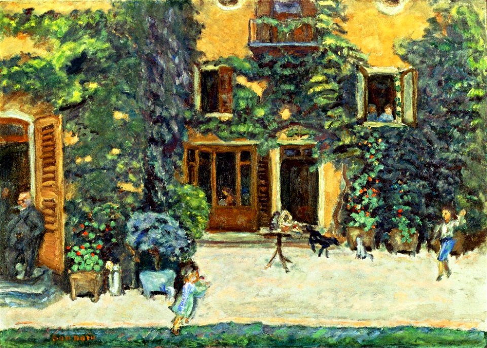Playing-catch-also-known-as-children-in-a-garden-1905