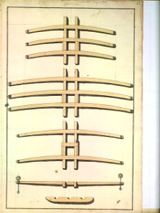 Plans d'éléments de mâture XVIIIè siècle 18
