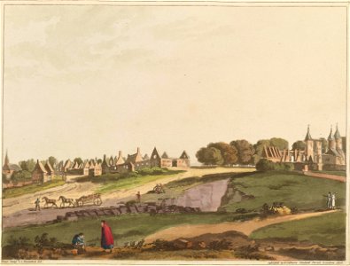 Plate W from 'An Historical Account of the Campaign in the Netherlands' by William Mudford (1817). Free illustration for personal and commercial use.