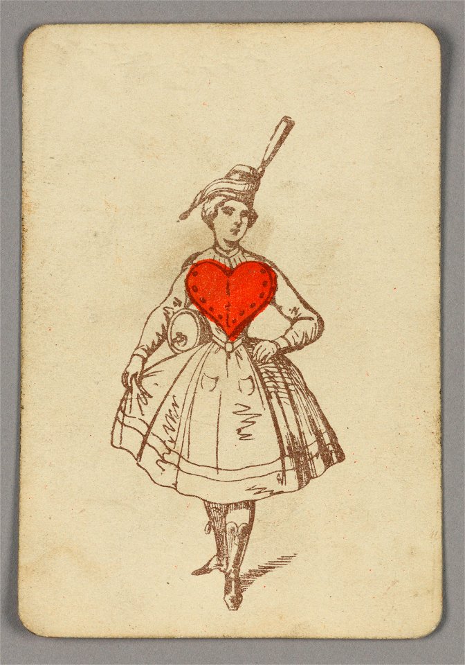 Playing Card, Ace of Hearts, late 19th century (CH 18405265)
