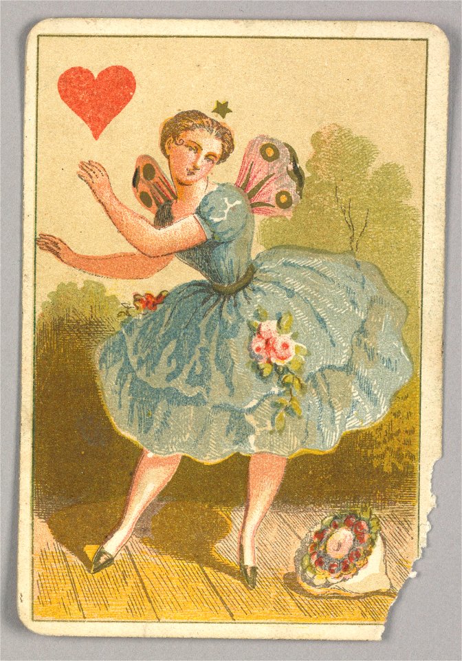 Playing Card, Queen of Hearts, late 19th century (CH 18405333)