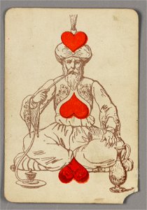 Playing Card, Three of Hearts, late 19th century (CH 18405269)