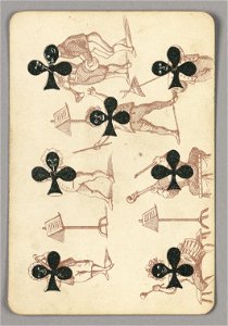 Playing Card, Seven of Clubs, late 19th century (CH 18405321)
