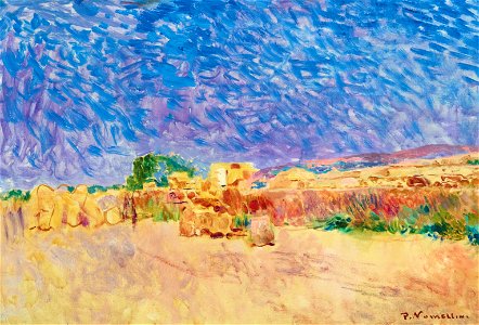 Plinio Nomellini - Avanzi romani a Leptis Magna, Libya