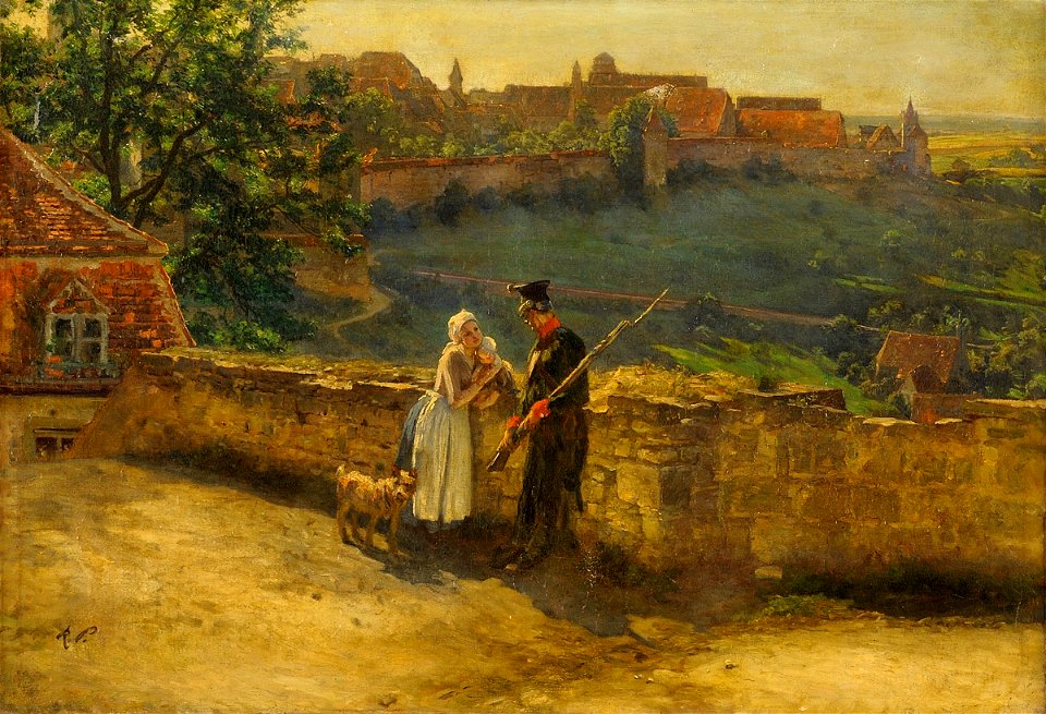 Plausch an der Stadtmauer
