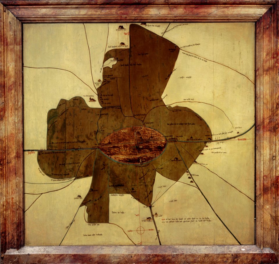 Plattegrond van de stad Utrecht Centraal Museum 2477
