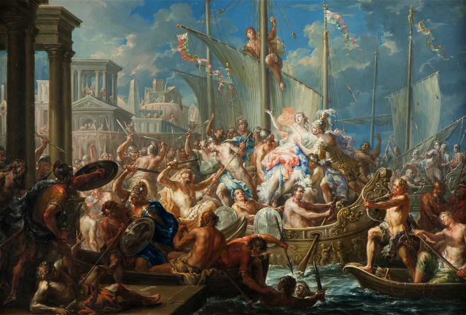 Johann Georg Platzer - Die Entführung der Helena