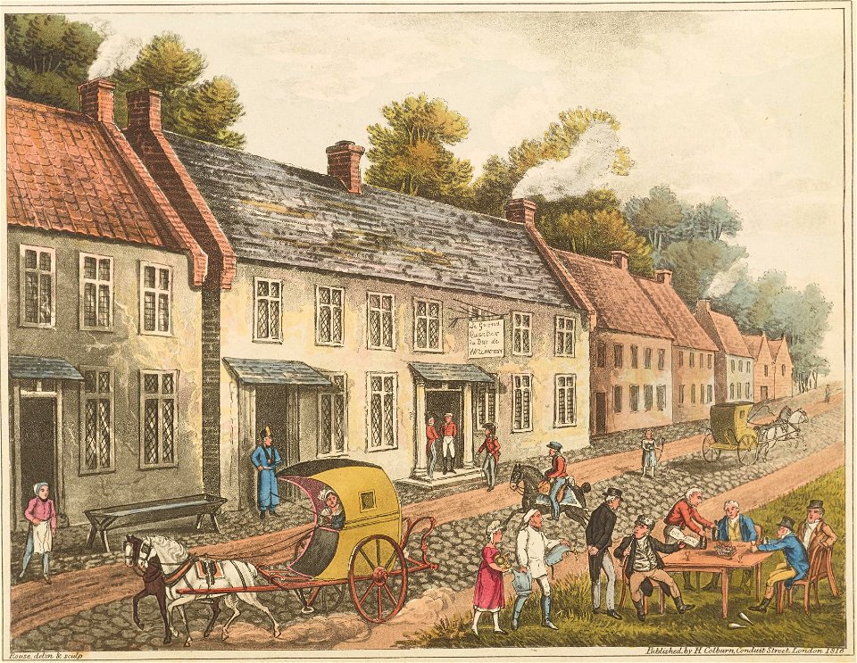 Plate E from 'An Historical Account of the Campaign in the Netherlands' by William Mudford (1817)