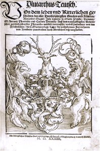 Plutarchus Teutsch 1534 Titel Wappen Zimmern