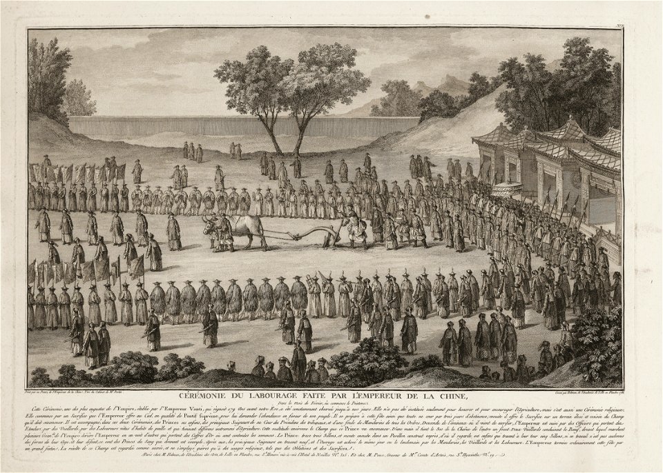 Ploughing Ceremony Conducted by the Emperor of China
