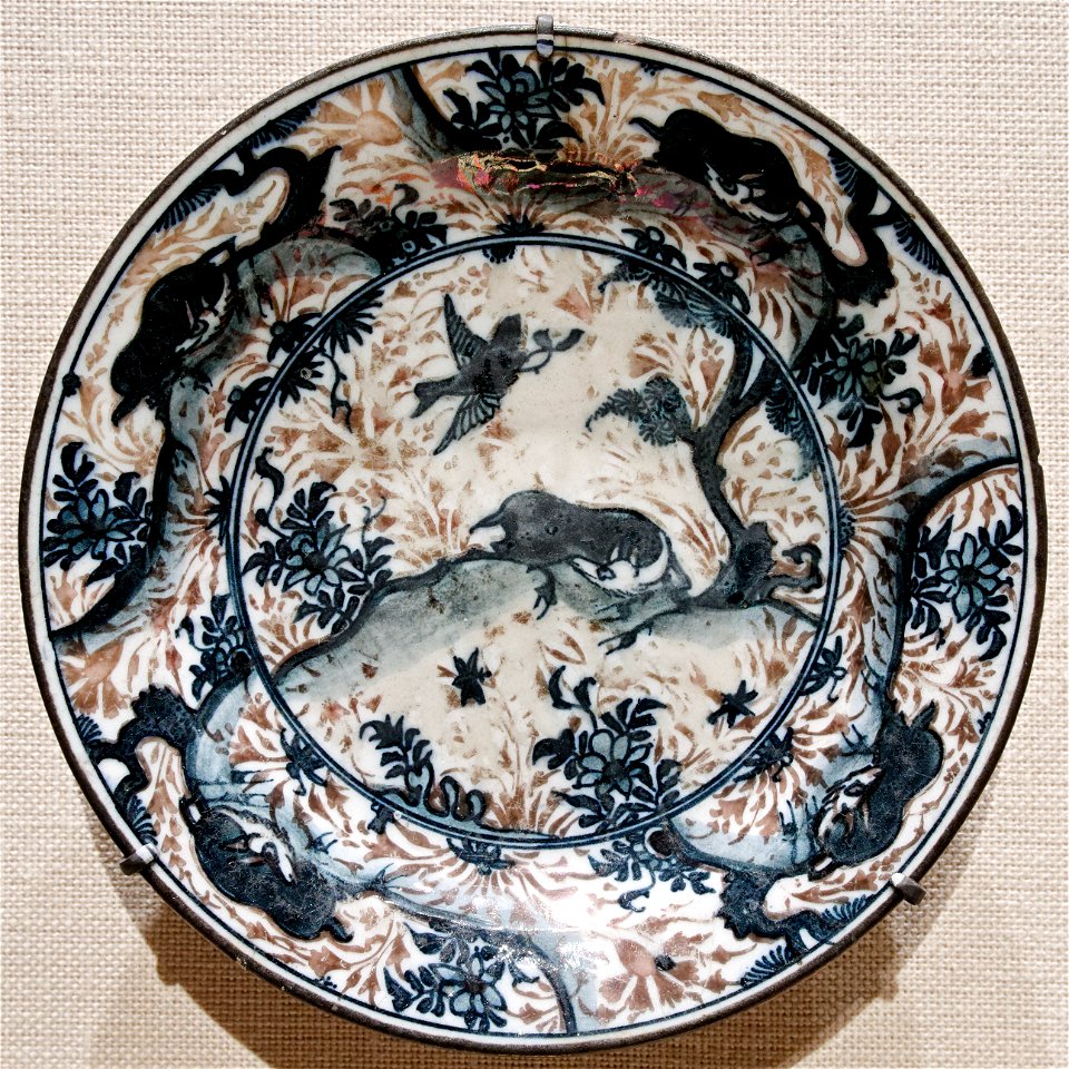 Plate birds animals Met 91.1.127