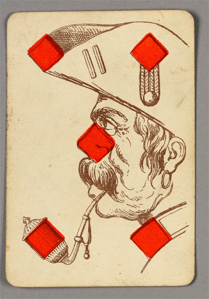 Playing Card, Five of Diamonds, late 19th century (CH 18405295)