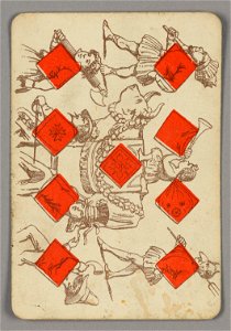Playing Card, Nine of Diamonds, late 19th century (CH 18405303)