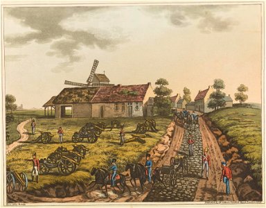 Plate G from 'An Historical Account of the Campaign in the Netherlands' by William Mudford (1817). Free illustration for personal and commercial use.