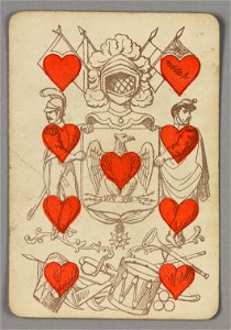 Playing Card, Nine of Hearts, late 19th century (CH 18405281)